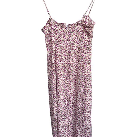 Only Midi Dress Size XS Lux Strap Alexa AOP Fuchsia Purple 309 Bella Style NWT - Picture 4 of 8